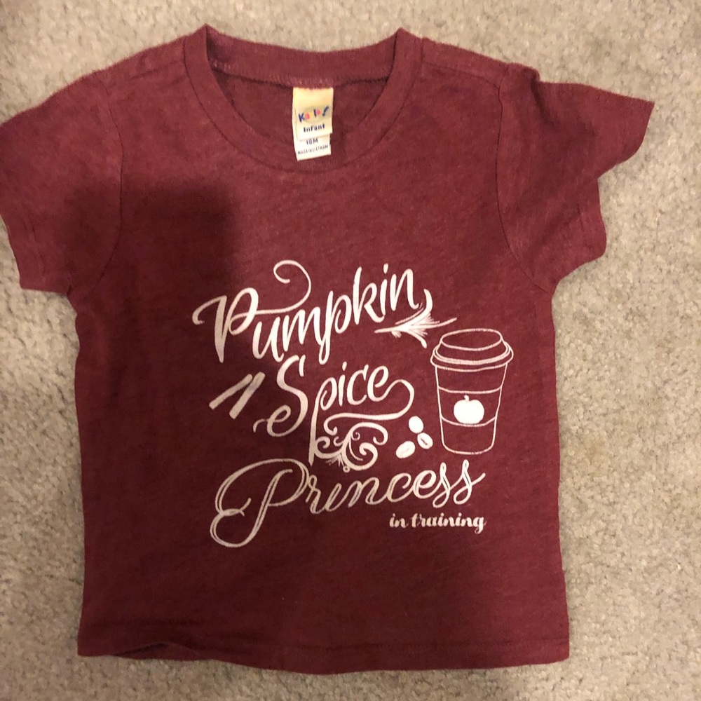 18 month pumpkin spice shirt